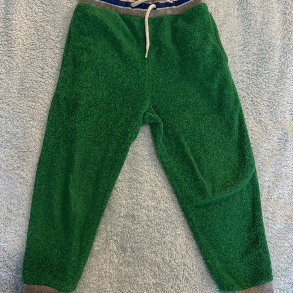 Mini Boden Green Joggers with Adjustable Drawstring